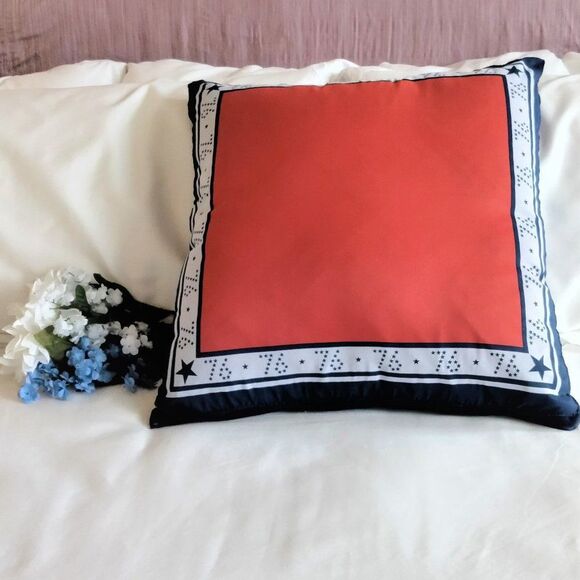 Star Spangled 1976 Bicentennial Americana 22 x 22 NEW Accent Pillow - Picture 2 of 10